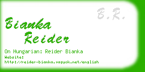 bianka reider business card